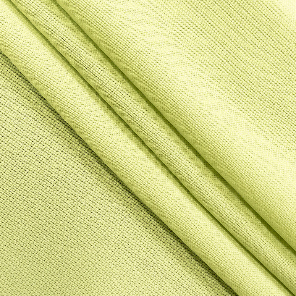 Polyester Pongee Knit Lining - Grass Green - Luca Collection - Folded