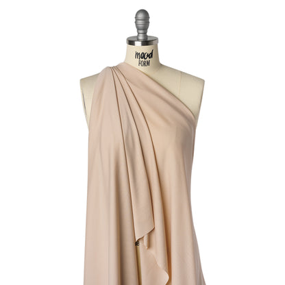 Polyester Pongee Knit Lining - Nude - Luca Collection Drape