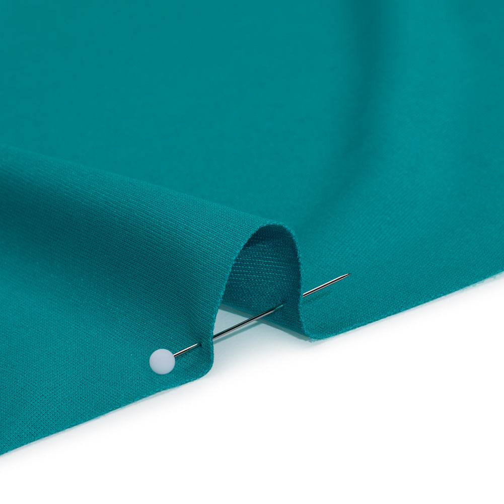 Polyester Pongee Knit Lining - Turquoise - Luca Collection Detail