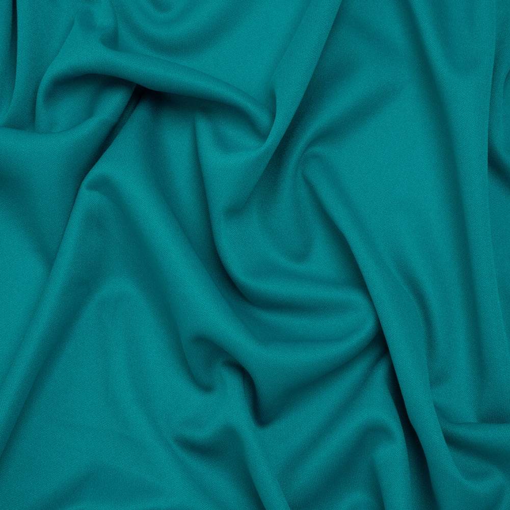 Polyester Pongee Knit Lining - Turquoise - Luca Collection - Drape