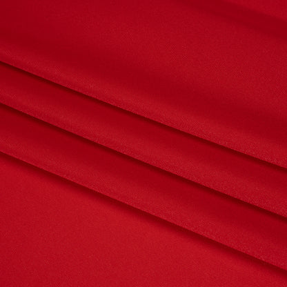 Polyester Pongee Knit Lining - Red - Luca Collection Folded