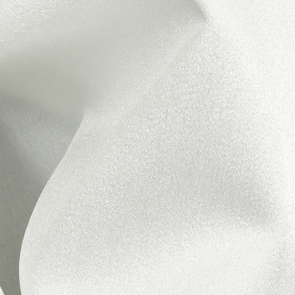 Lux Polyester Crepe Back Satin - White - Isla Collection - Detail