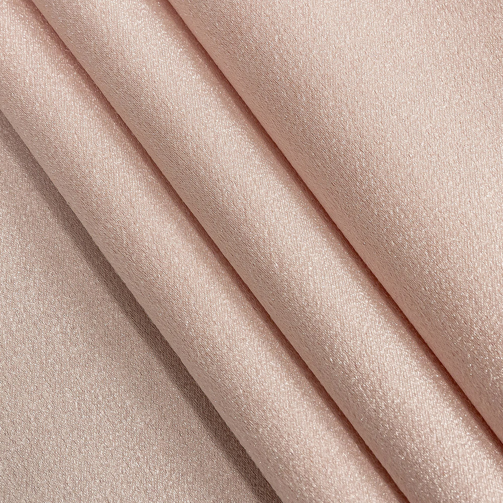 Lux Polyester Crepe Back Satin - Blush - Isla Collection - Folded