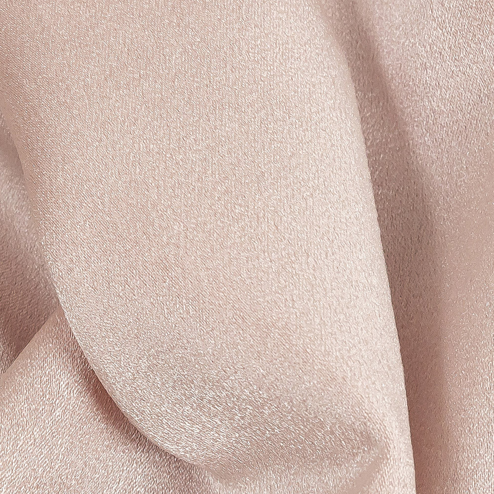 Lux Polyester Crepe Back Satin - Blush - Isla Collection - Detail