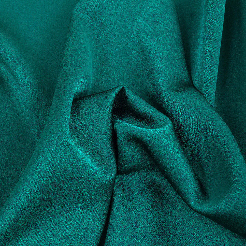 Lux Polyester Crepe Back Satin - Emerald - Isla Collection