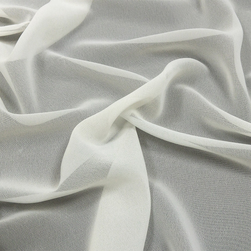 Lux Multi-Twist Polyester Chiffon - Cannoli Cream - Esma Collection