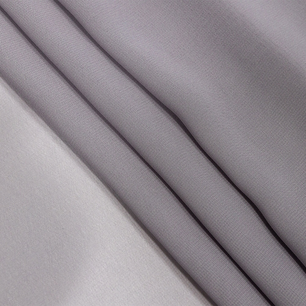 Lux Multi-Twist Polyester Chiffon - Gray - Esma Collection - Folded