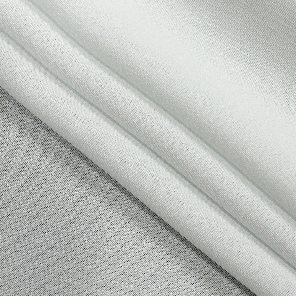 Polyester 4-Ply Crepe - White - Suzie Collection - Folded