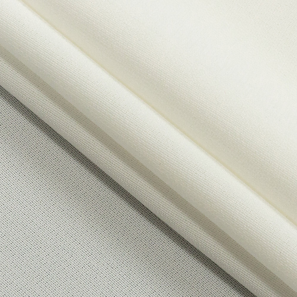Polyester 4-Ply Crepe - Off-White - Suzie Collection - Folded