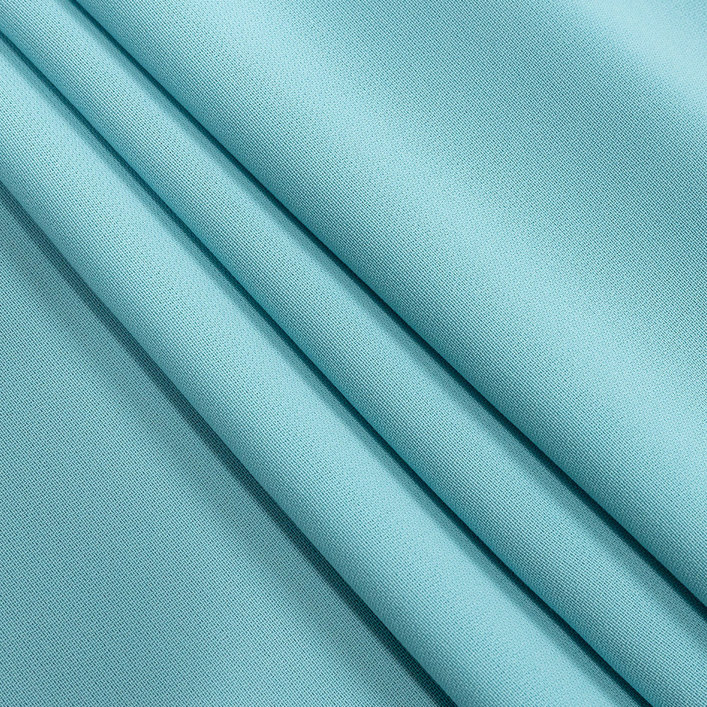 Polyester 4-Ply Crepe - Porcelain Blue - Suzie Collection - Folded