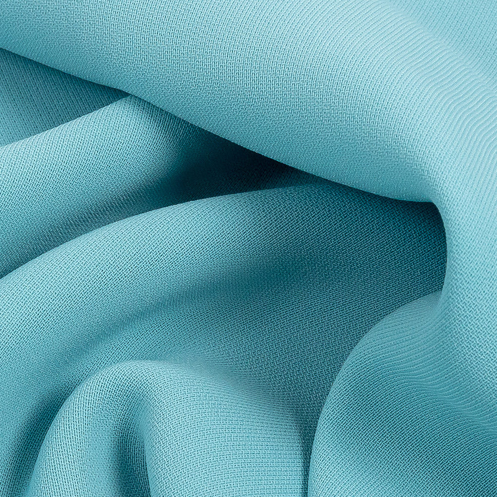 Polyester 4-Ply Crepe - Porcelain Blue - Suzie Collection - Detail