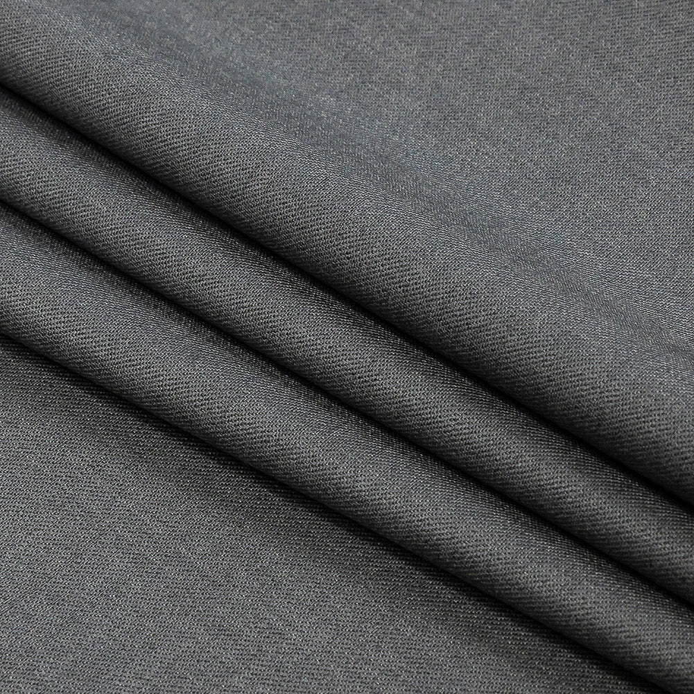 Super 120 Monostretch Wool Suiting - Light Gray - Folded