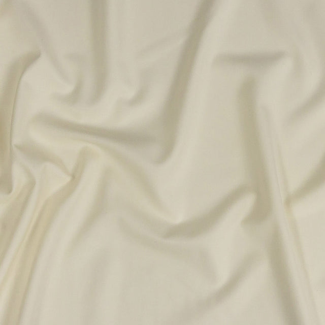 Super 120 Winter White Gabardine Wool Suiting