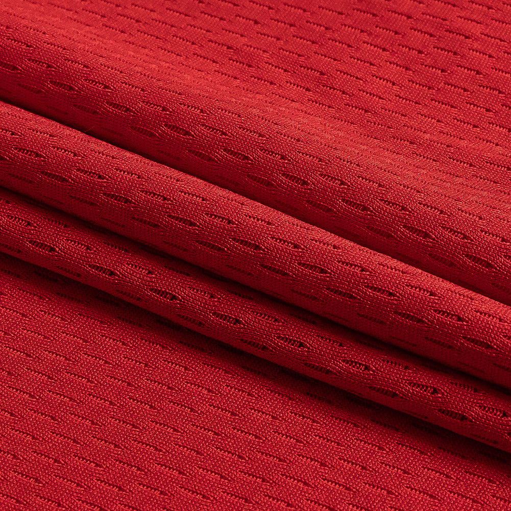 Red Coolmax Wicking Athletic Mesh Folded