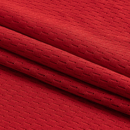 Red Coolmax Wicking Athletic Mesh Folded
