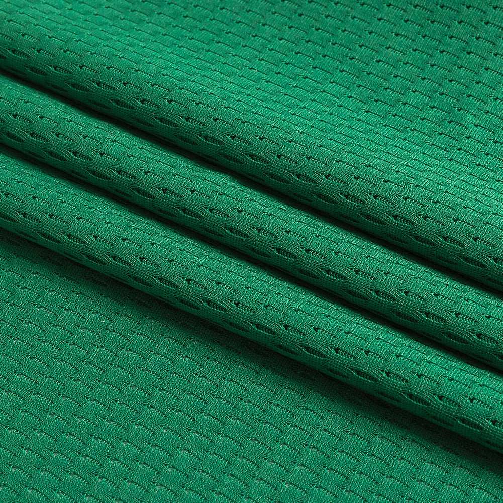 Green Coolmax Wicking Athletic Mesh Folded