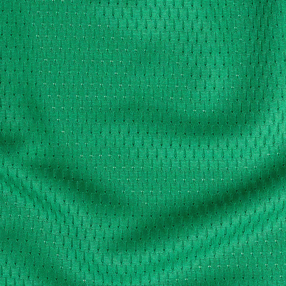 Green Coolmax Wicking Athletic Mesh Detail
