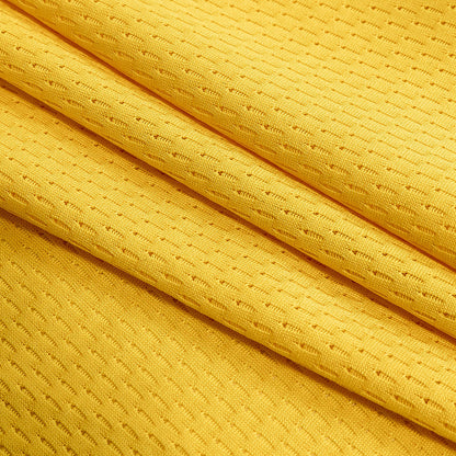Yellow Coolmax Wicking Athletic Mesh Folded