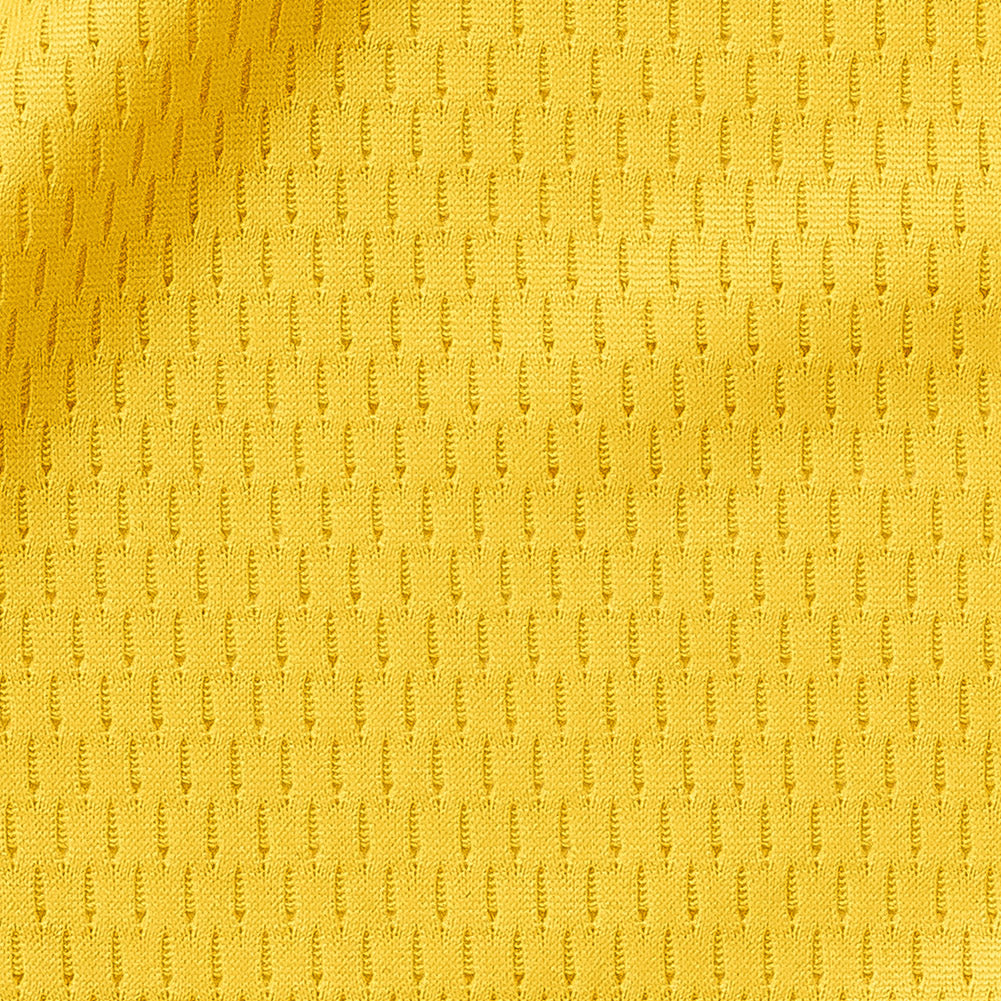 Yellow Coolmax Wicking Athletic Mesh Detail