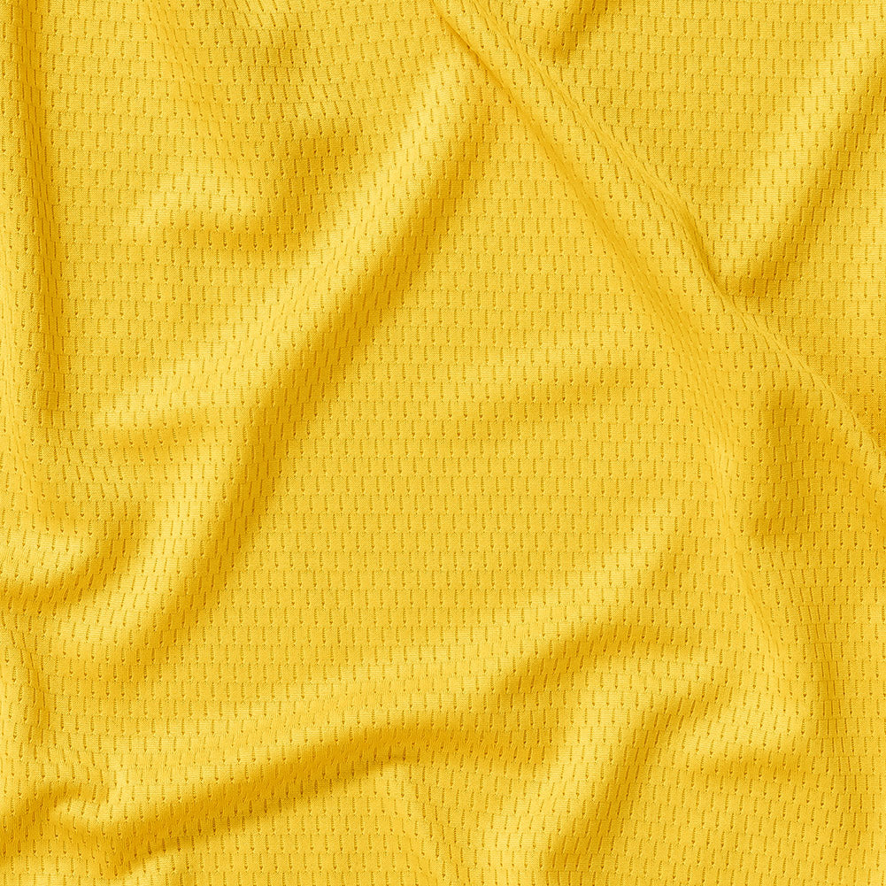 Yellow Coolmax Wicking Athletic Mesh