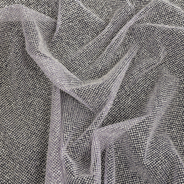 Tulle with Metallic Platinum Glitter - Hocus Pocus - Platina Collection