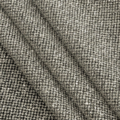 Tulle with Metallic Platinum Glitter - Black - Platina Collection