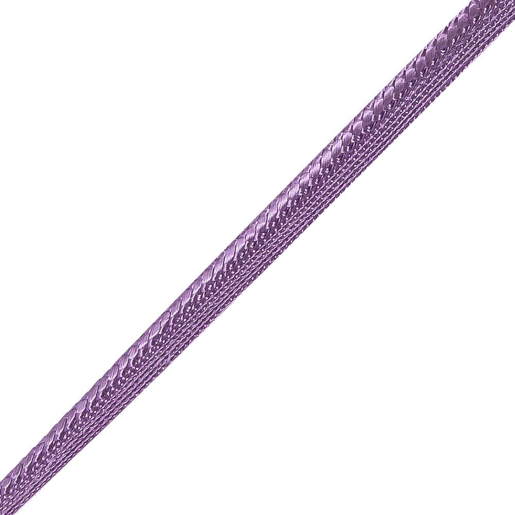 Purple Braided Cord with Lip - 0.25" Detail