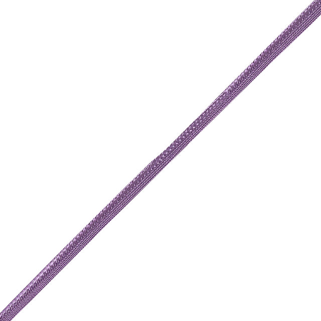 Purple Braided Cord with Lip - 0.25"
