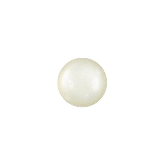Vintage-Look Frosted Glass Button with Metal Shank Back - 18L/11.5mm