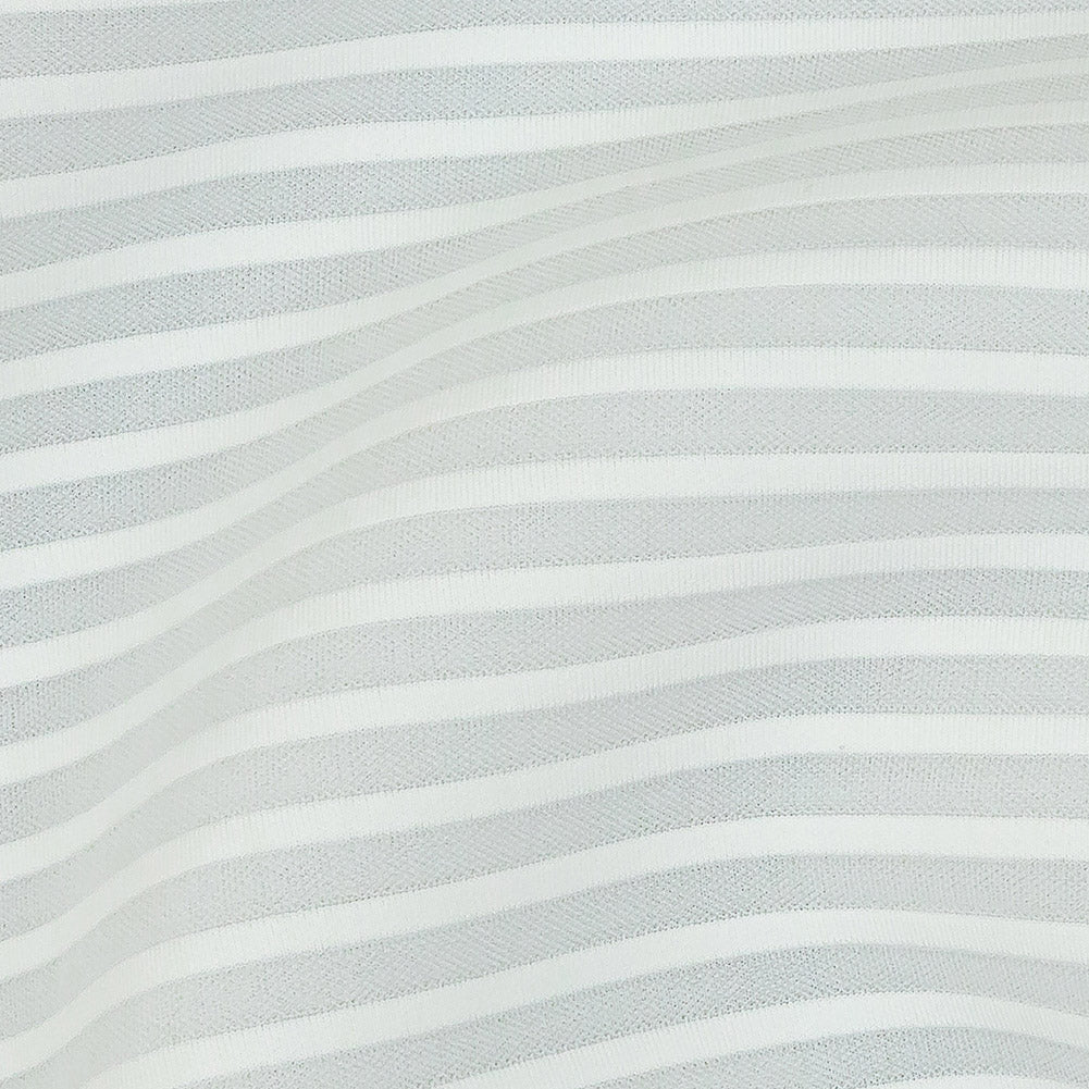 Star White and Cannoli Cream Tonal Stripes Stretch Neoprene Detail