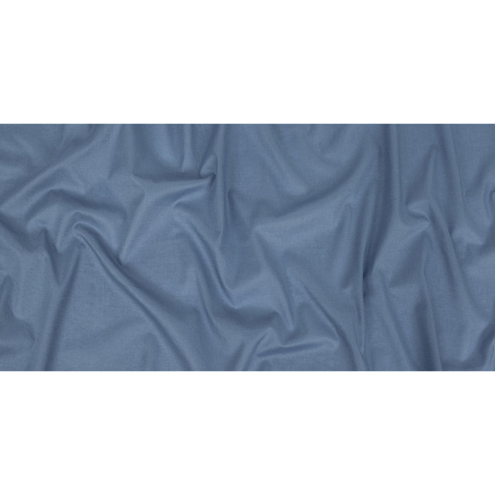 Mercerized Organic Egyptian Cotton Voile - Denim - Toulouse Collection - Full