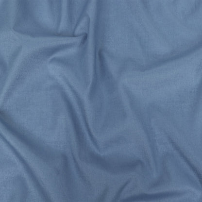 Mercerized Organic Egyptian Cotton Voile - Denim - Toulouse Collection