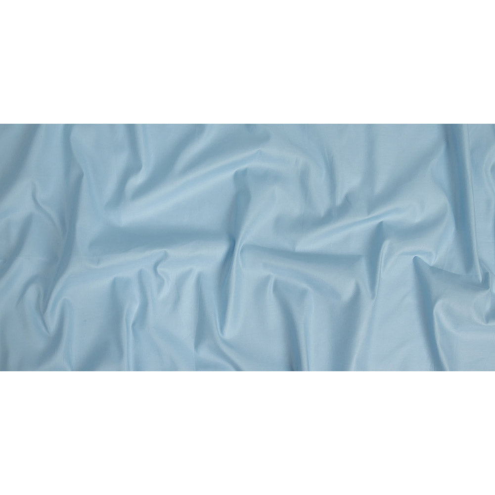 Mercerized Organic Egyptian Cotton Shirting - Light Blue - Ravello Collection Full