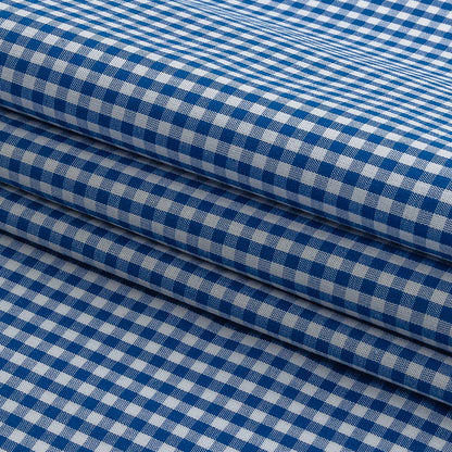 Organic Cotton Gingham 0.125" - Cobalt - Campinas Collection