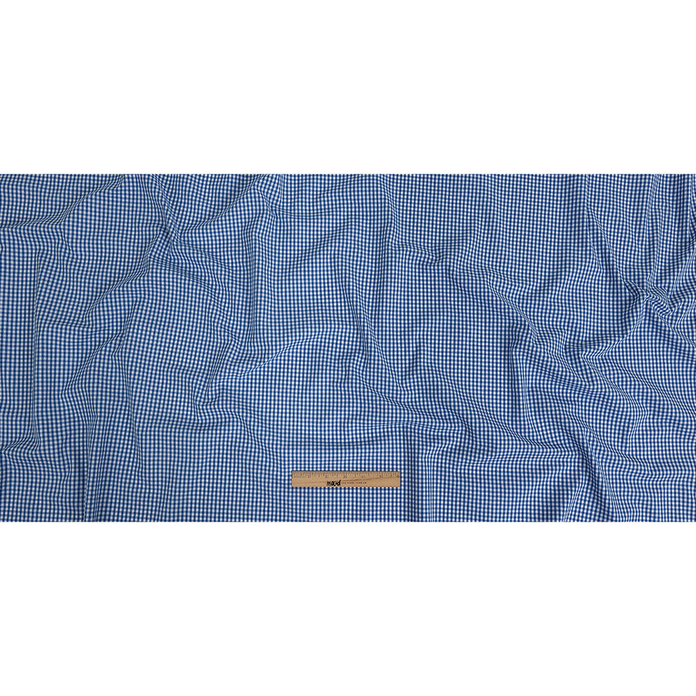 Organic Cotton Gingham 0.125" - Cobalt - Campinas Collection - Full
