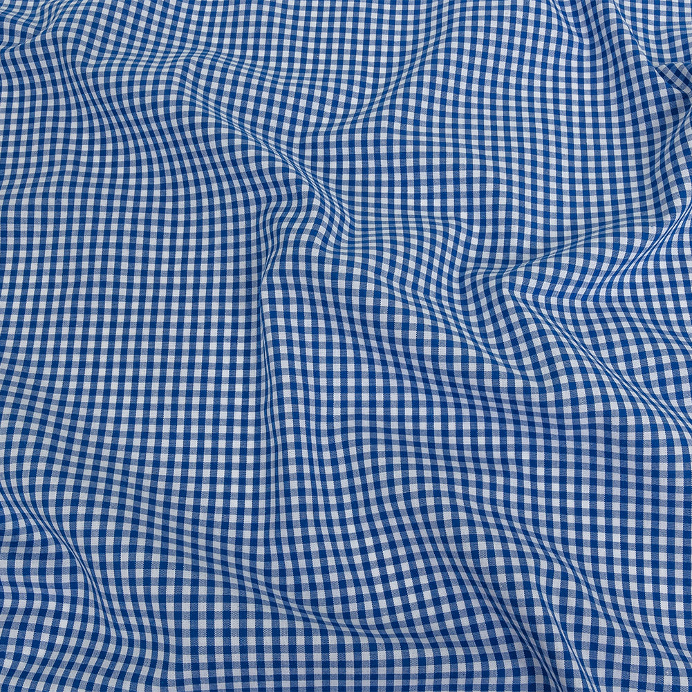 Organic Cotton Gingham 0.125" - Cobalt - Campinas Collection