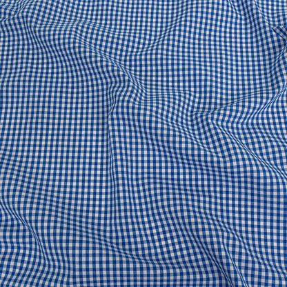 Organic Cotton Gingham 0.125" - Cobalt - Campinas Collection