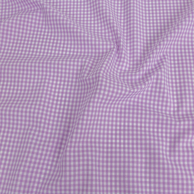 Organic Cotton Gingham 0.125" - Lavender - Campinas Collection
