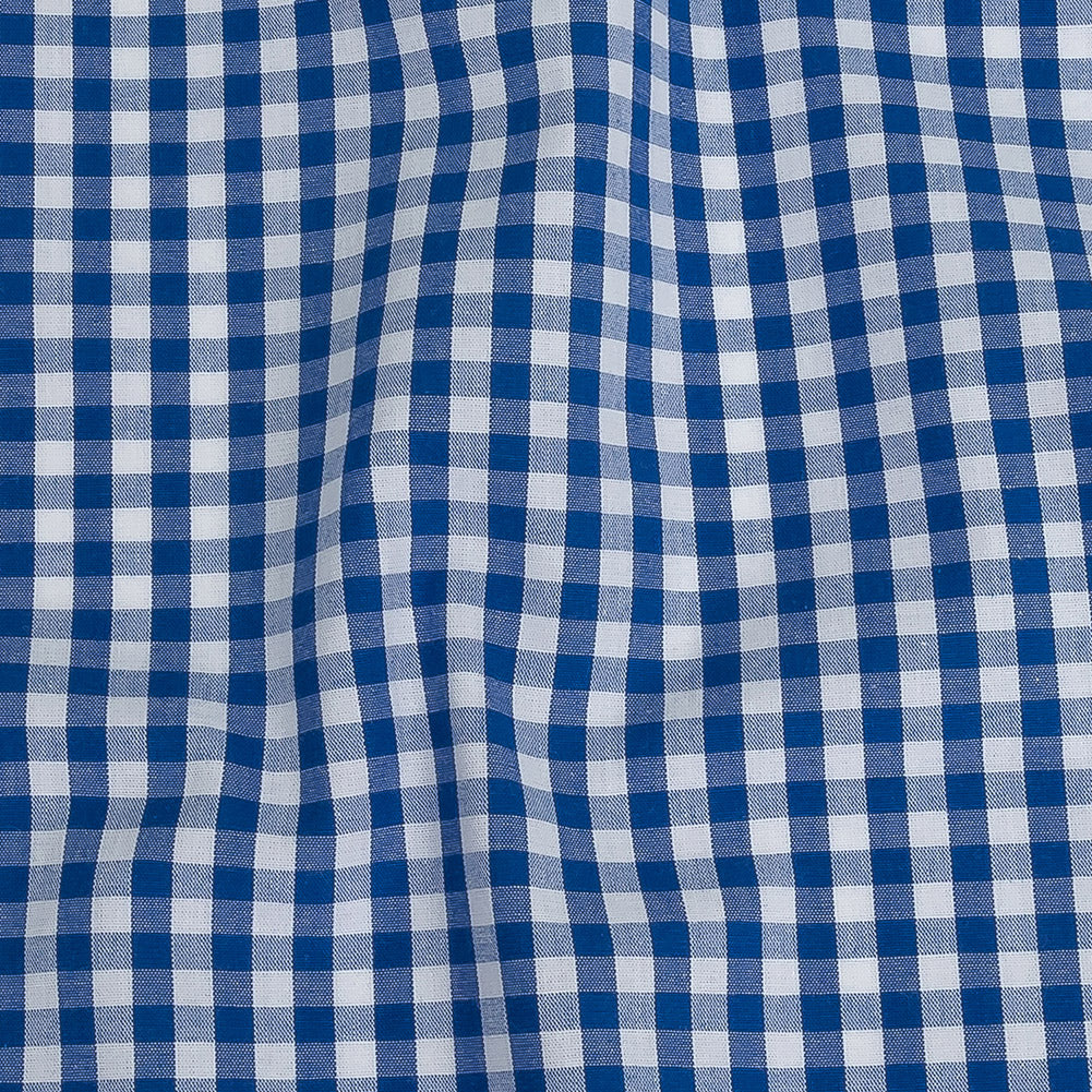Cotton Gingham 0.25" - Cobalt - Londrina Collection - Detail