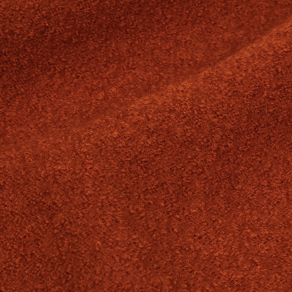 Boiled Wool Coating Fabric - Terracotta - Ketil Collection - Detail
