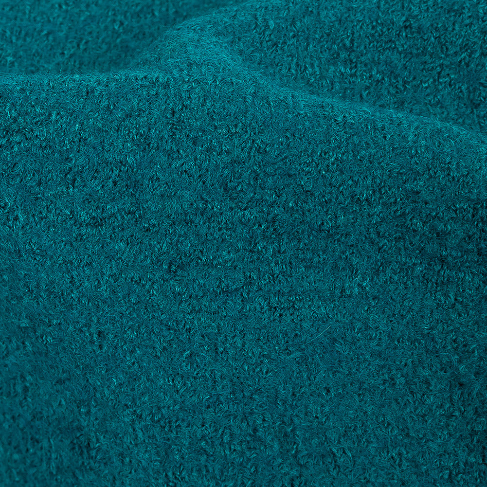 Boiled Wool Coating Fabric - Ocean Depths Blue - Ketil Collection - Detail