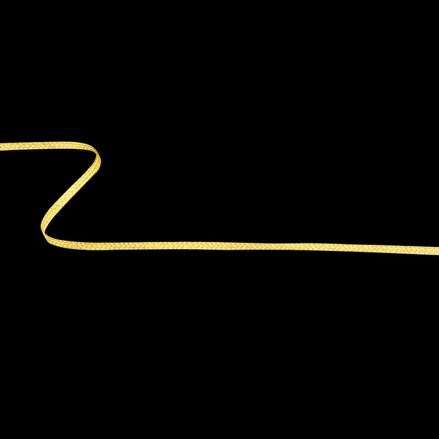 Clarified Butter and Gold Metallic Braided Trim - 0.2"