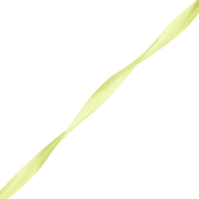 Lime Green Raw Edged Satin Bias Tape - 1.125"