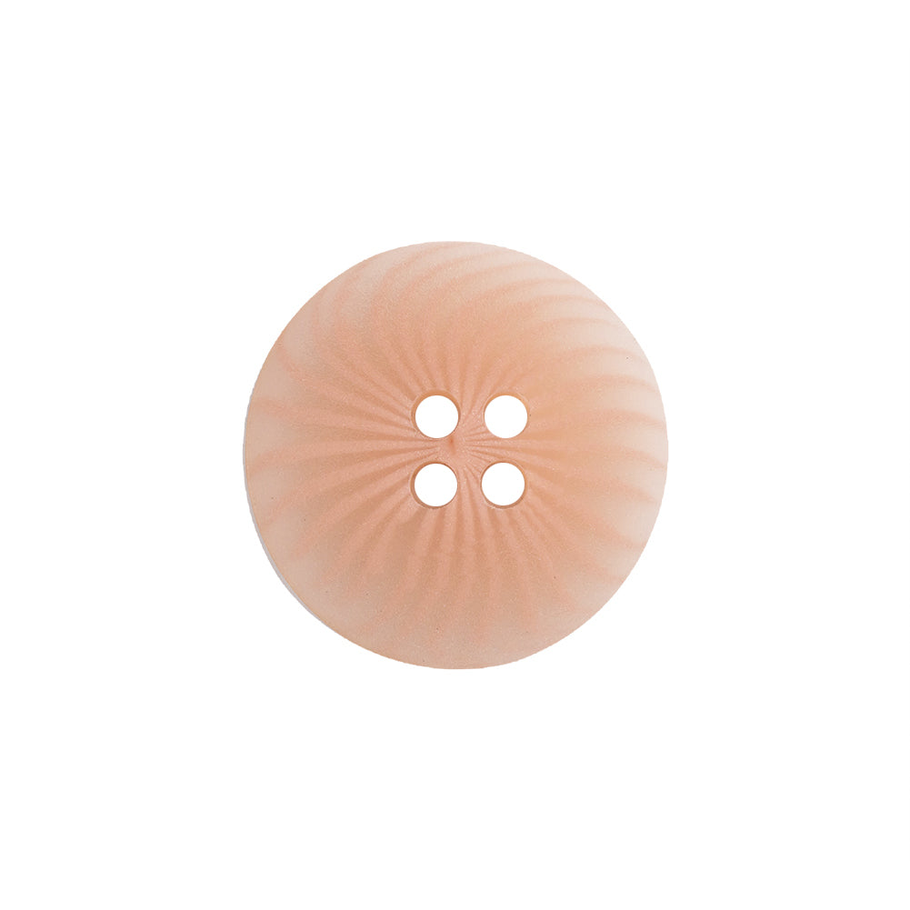 Transparent and Peach Swirls 4-Hole Low Convex Top Button - 32L/20mm Detail