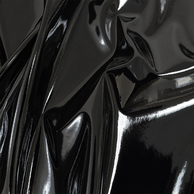 Lightweight Faux Patent Leather - Black - Fortaleza Collection