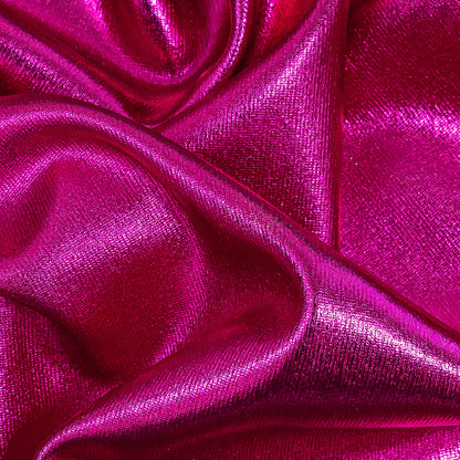 Curitiba Fuchsia All-Over Foil Faux Leather Spandex Detail