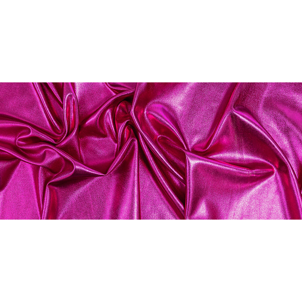 Curitiba Fuchsia All-Over Foil Faux Leather Spandex Full