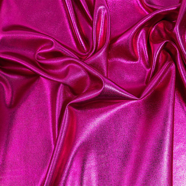 Curitiba Fuchsia All-Over Foil Faux Leather Spandex