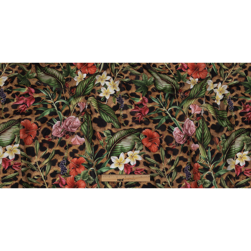 Mercerized Organic Egyptian Cotton Voile - Floral and Fauna - Toulouse Collection - Full