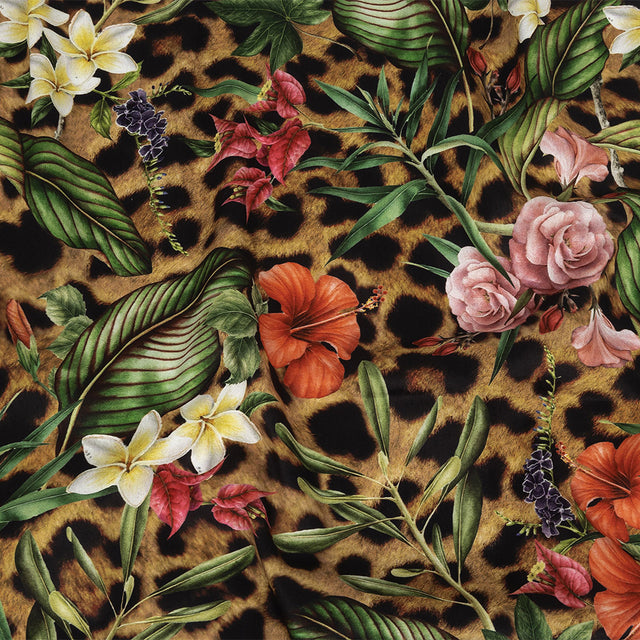 Mercerized Organic Egyptian Cotton Shirting - Floral and Fauna - Ravello Collection